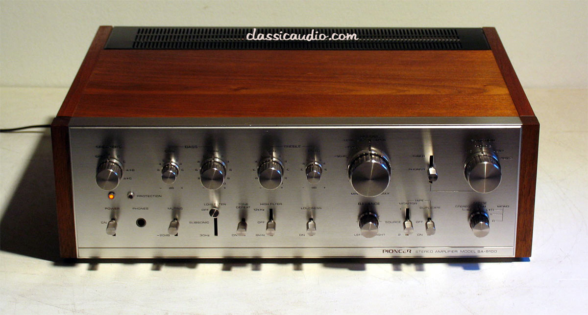 PIONEER SA-7800 Stereo Amplifier 130 Watts RMS Blue Line Vintage