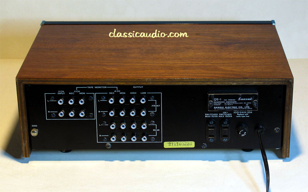 classicaudio.com.. For Sale.. Sansui QS-1